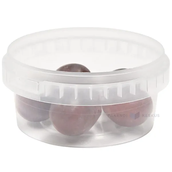 Läbipaistev plastikämber ILMA KAANETA sangata 200ml / 0,200L diameetriga 89mm