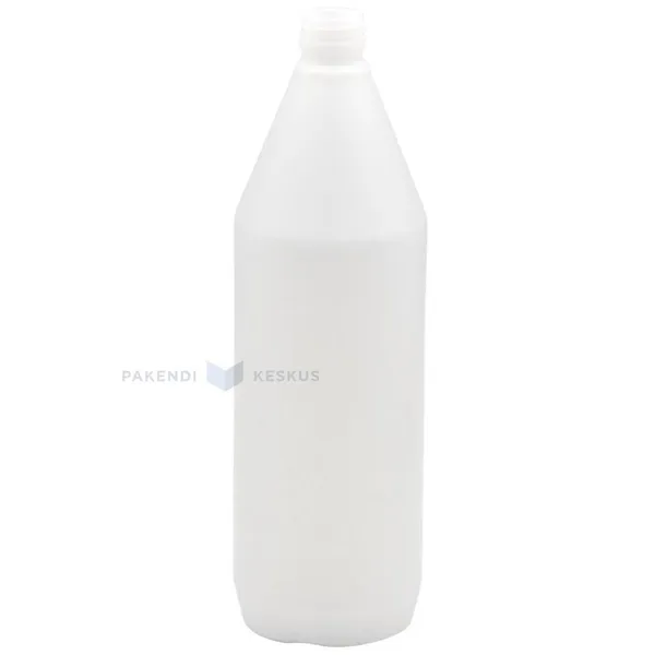 HD-plastikust PUDEL ilma korgita 1000ml / 1L diameetriga 28mm