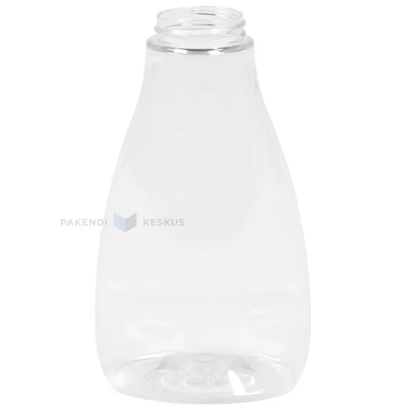 Ovaalne PET-plastikpudel 425ml / 0,425L diameetriga 38mm