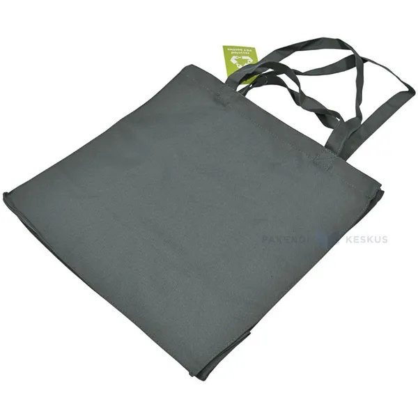Grey textile bag with double handles made of bottles rPET 40x20x40cm