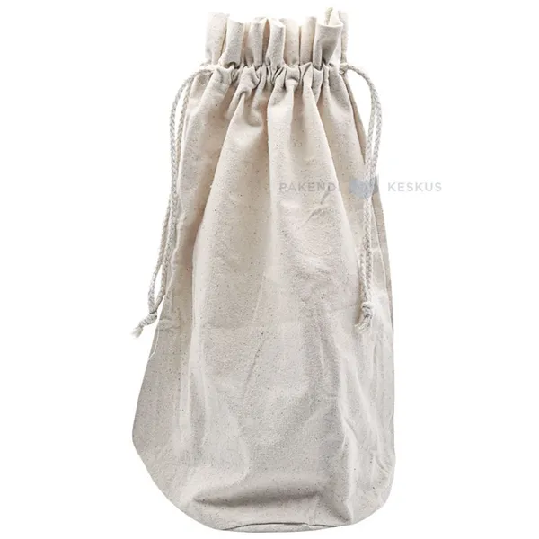 Nööriga puuvillane tekstiilkott pudelile diam. 17cm kõrgusega 39cm