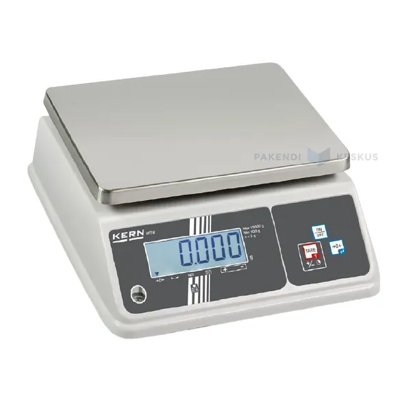 Pöly- ja roisketiivis pöytävaaka Kern d 5g max 30kg