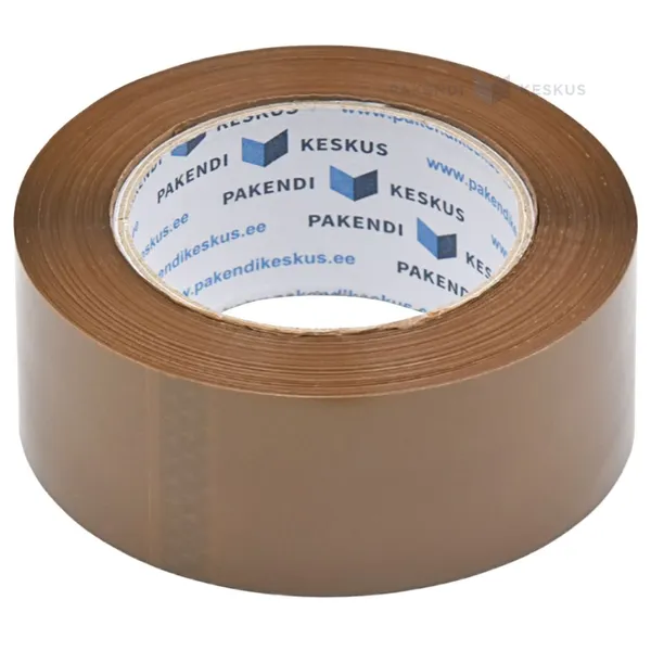 Pruun pakketeip 48mm lai vaikne akrüül, rullis 132m