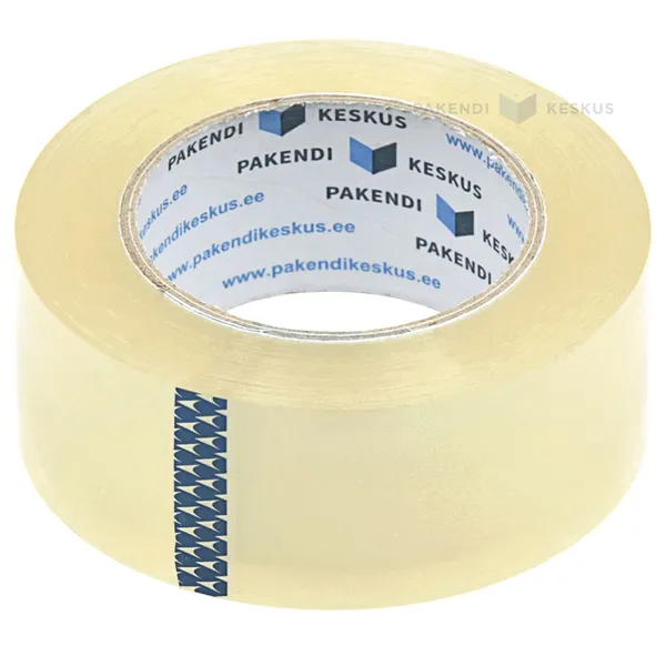 Transparent packaging tape 48mm wide silent acrylic, 132m/roll