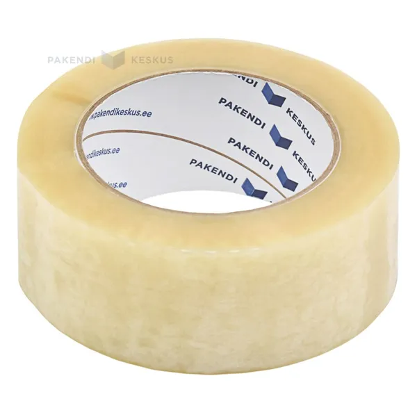 Läbipaistev pakketeip 48mm lai hot-melt, rullis 132m