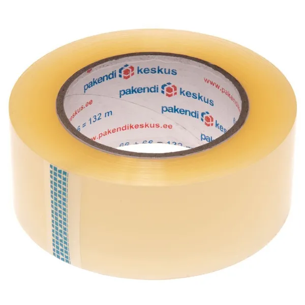 Läbipaistev pakketeip 48mm lai vaikne akrüül, rullis 132m
