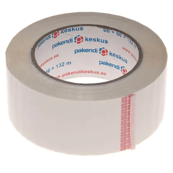 Valge pakketeip 48mm lai akrüül, rullis 132m