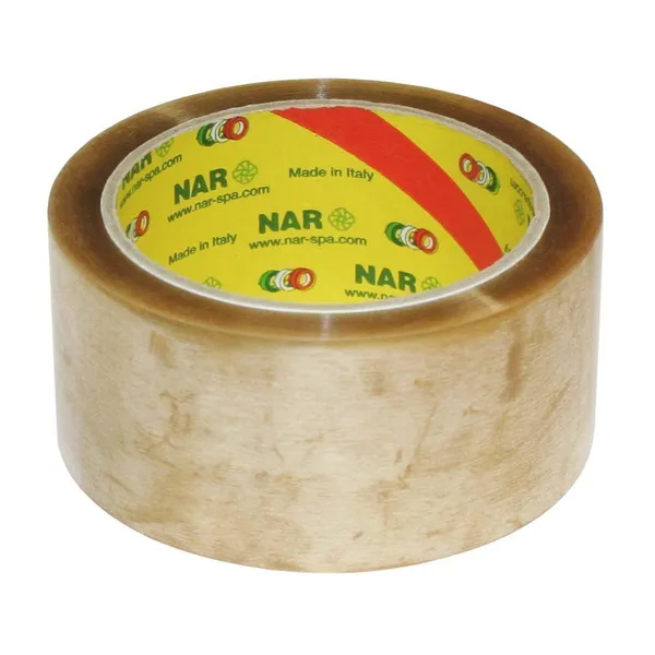 Läbipaistev pakketeip 48mm lai solvent, rullis 66m