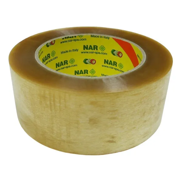 Läbipaistev pakketeip 48mm lai solvent, rullis 132m