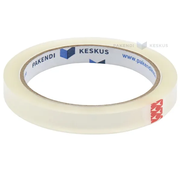Läbipaistev kontoriteip 12mm lai, rullis 66m
