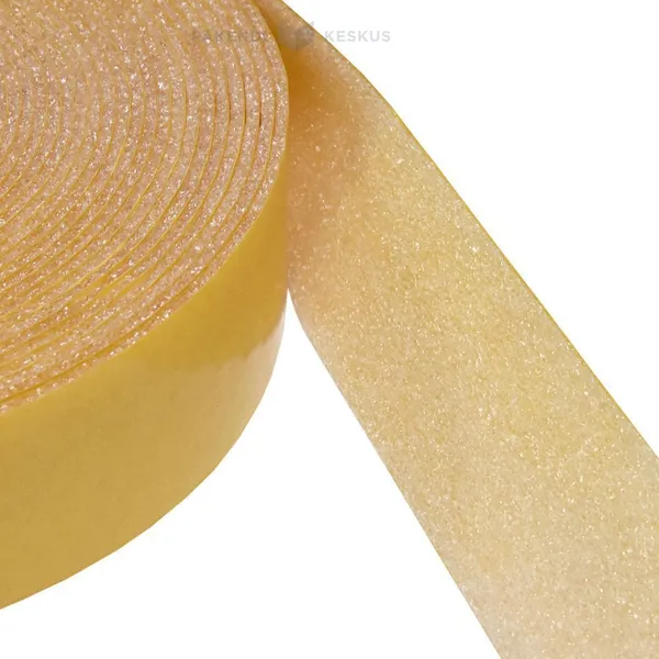 White PE-foam material tape 50mm wide 3mm thickness, 12,5m/roll
