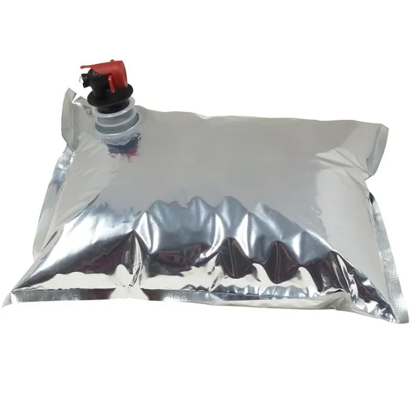 Hõbedane bag-in-box liblikkraaniga 24,5x31,6cm 3L