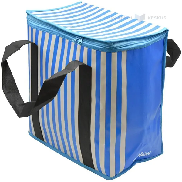 Triibuline sangadega termokott 31x35x19cm