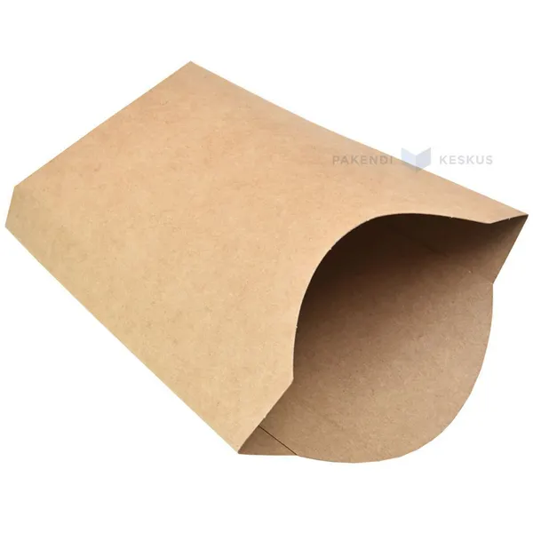 Pruun kartongist friikartuli tasku 50x95mm, pakis 50tk