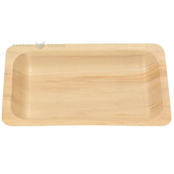 Puidust taldrik-vaagen 20,5x13cm, pakis 10tk