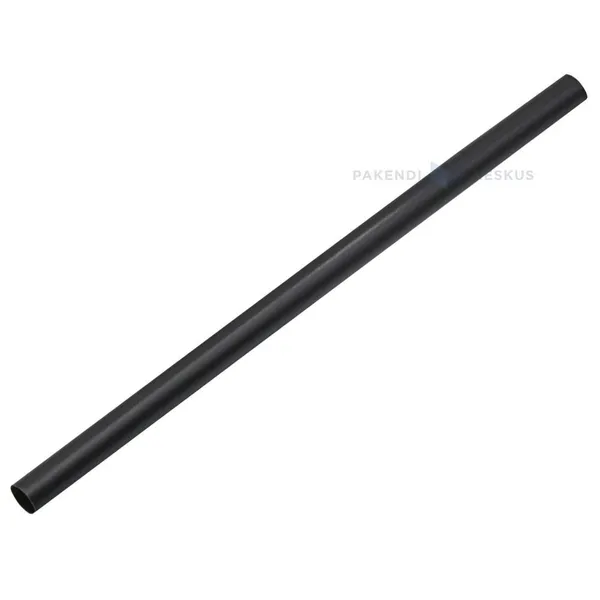 Korduvkasutatav musta värvi joogikõrs 0,7x15cm PP 50x masinpestav, pakis 500tk