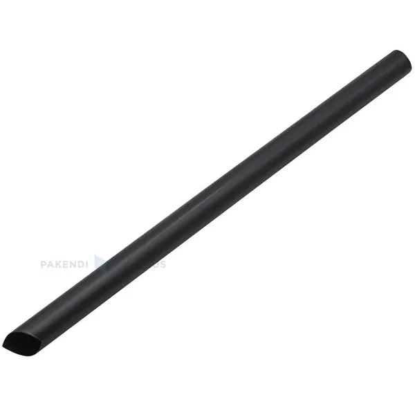 Reusable black straws 1,2x20cm PP 50x machine washable, 200pcs/pack