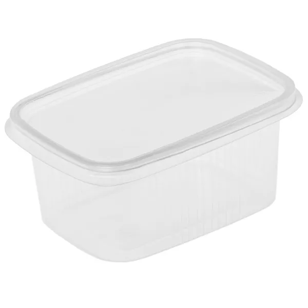 Transparent box for food with lid 250ml, 50pcs/pack