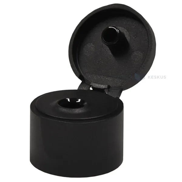 Must avatav kork plastikust pudelile diam 24mm