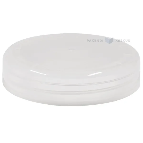 Läbipaistev kaas plastikust purgile diameetriga 83mm