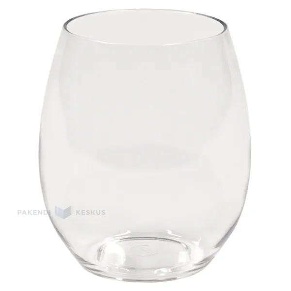 Reusable plastic drinking glass 390ml TT 350x machine washable