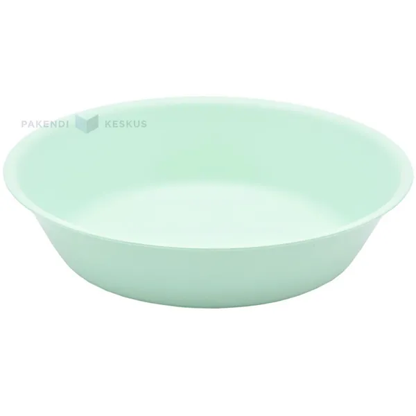 Korduvkasutatav heleroheline plastikust supikauss 17,8cm PP 125x masinpesu