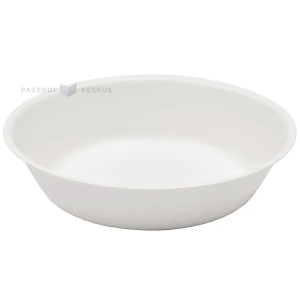 Reusable white plastic soup bowl 17,8cm PP 50x machine washable