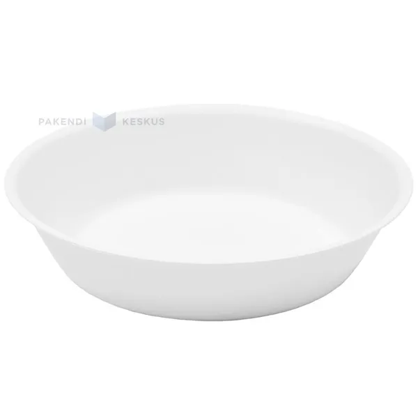Reusable white plastic soup bowl 17,8cm PP 125x machine washable