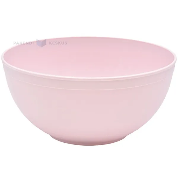 Korduvkasutatav roosa salatikauss 2000ml diam. 20cm PP 125x masinpesu