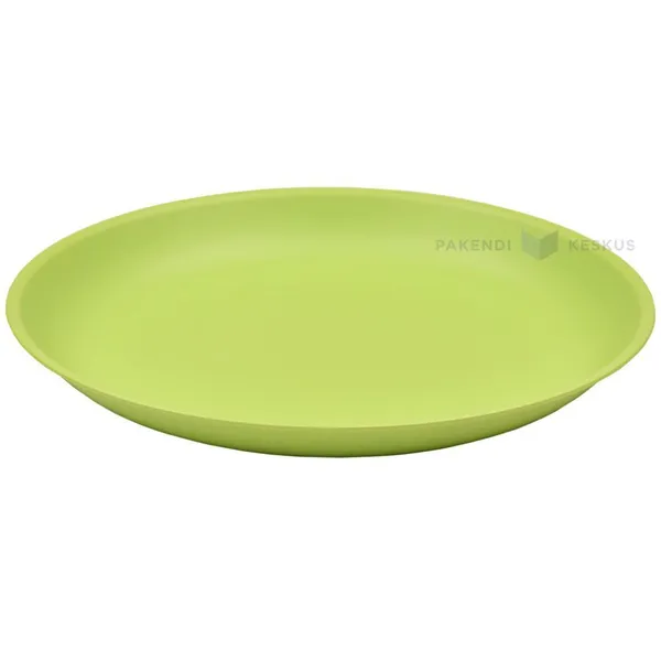 Reusable green plastic plate 20,8cm PP 125x machine washable