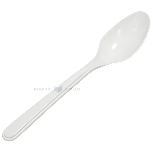 Korduvkasutatav plastikust kohvilusikas 15cm 125x masinpestav, pakis 100tk