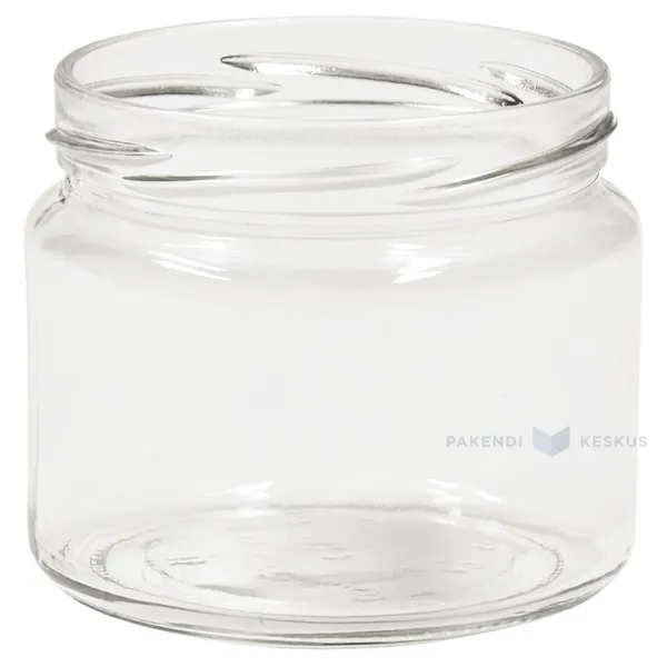 Klaaspurk ilma kaaneta 330ml diameetriga 82mm