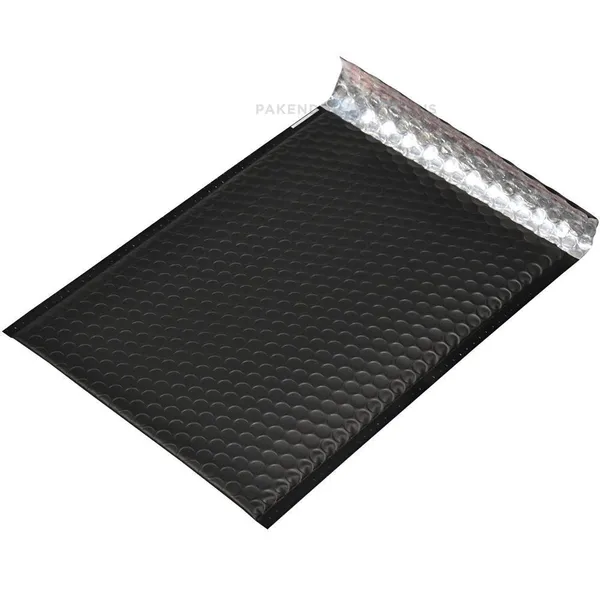 Matte black bubble envelope 22,5x32,5cm A4