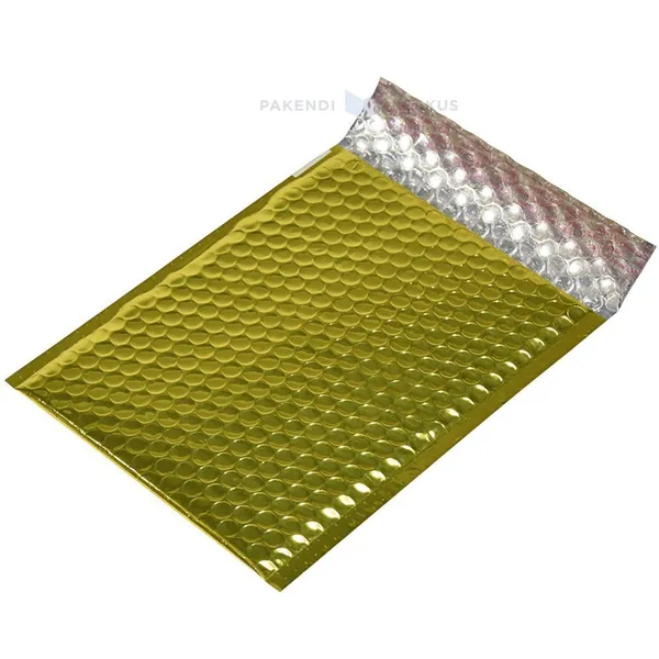 Glossy golden bubble envelope 17,5x25cm A5