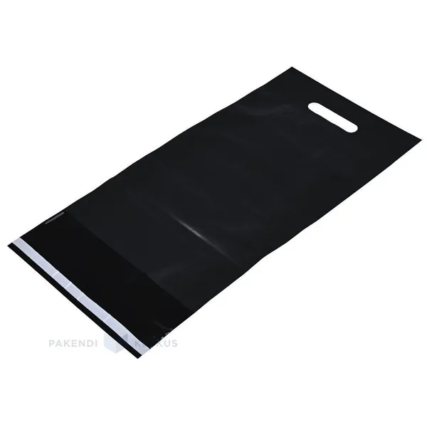 Kilest matt must postiümbrik auksangaga 25x42+5+7cm, pakis 25tk