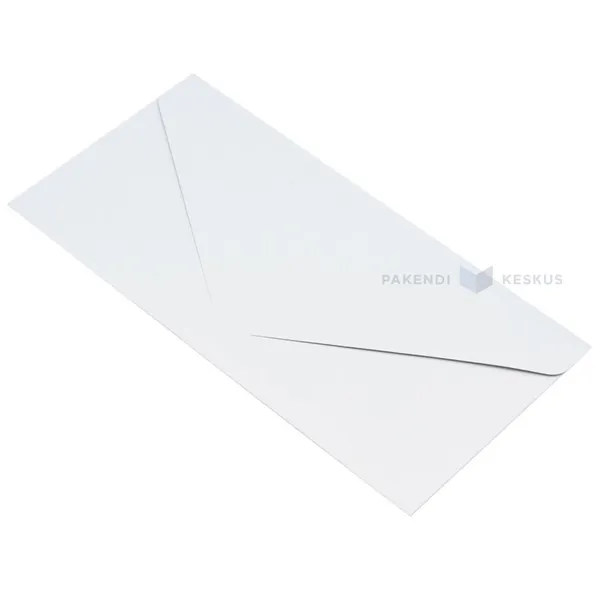 Kirjekuori taskulla, koristepaperi, 22x11cm, valkoinen, 5 kpl/pkt