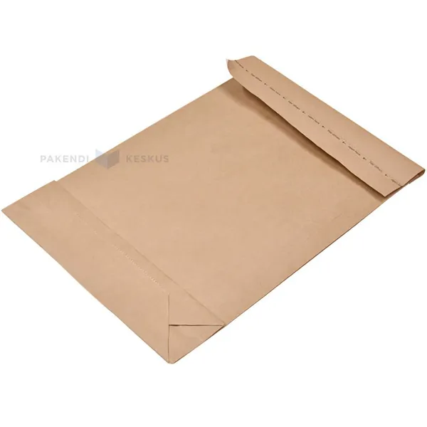 Brown paper mailer 26x7x41+5cm with one glue strip