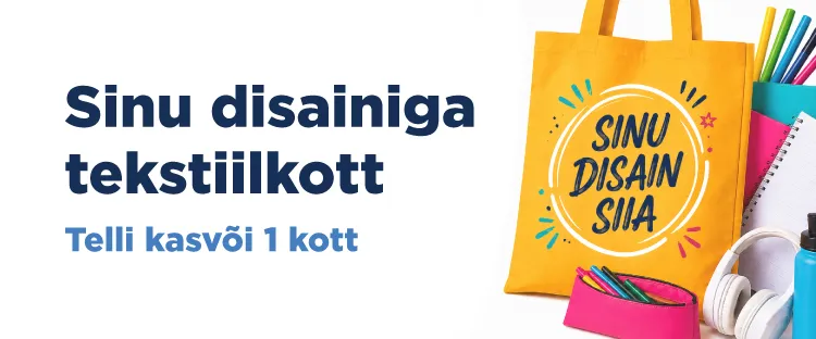 Sinu disainiga tekstiilkott