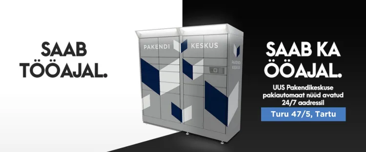 Pakendikeskuse pakiautomaat nüüd ka Tartus