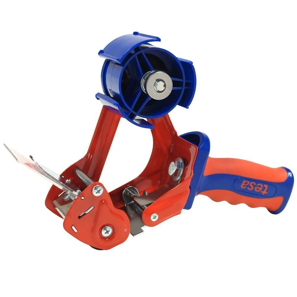 Packaging tape dispenser Tesa with blade protector for max 50mm wide tape