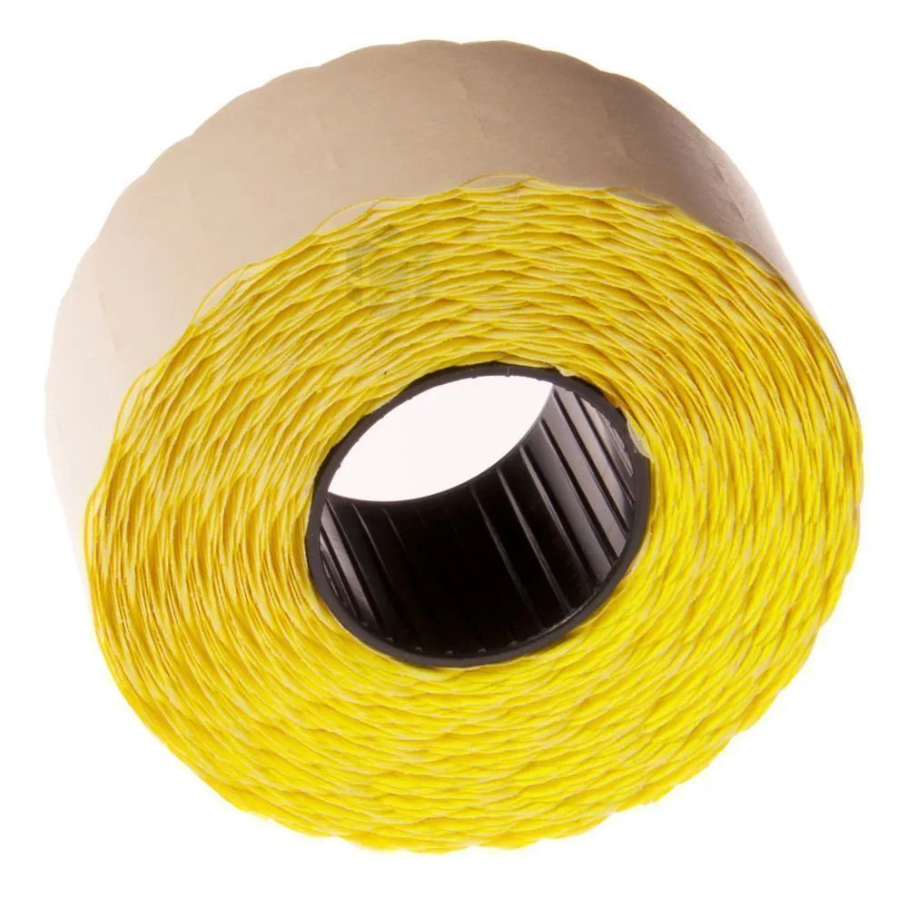 Kollane Blitz-Meto hinnapüstoli etikett 26x16mm, rullis 1000tk