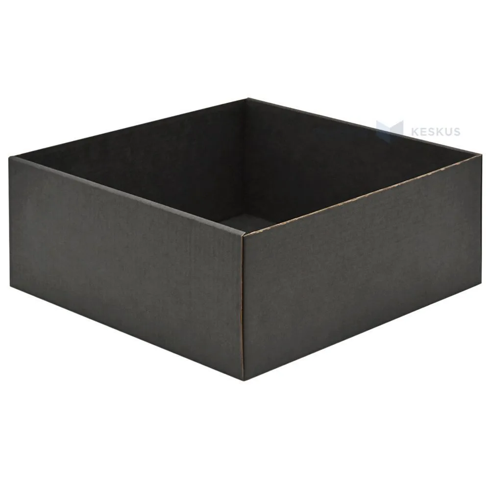 Black bottom for corrugated carton box 190x190x80mm