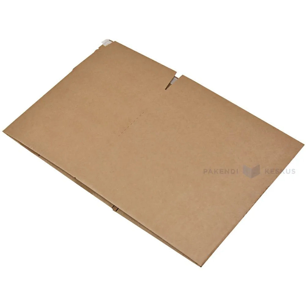 Corrugated carton box with glue strip opening strip and different heights 304x216x220-130mm