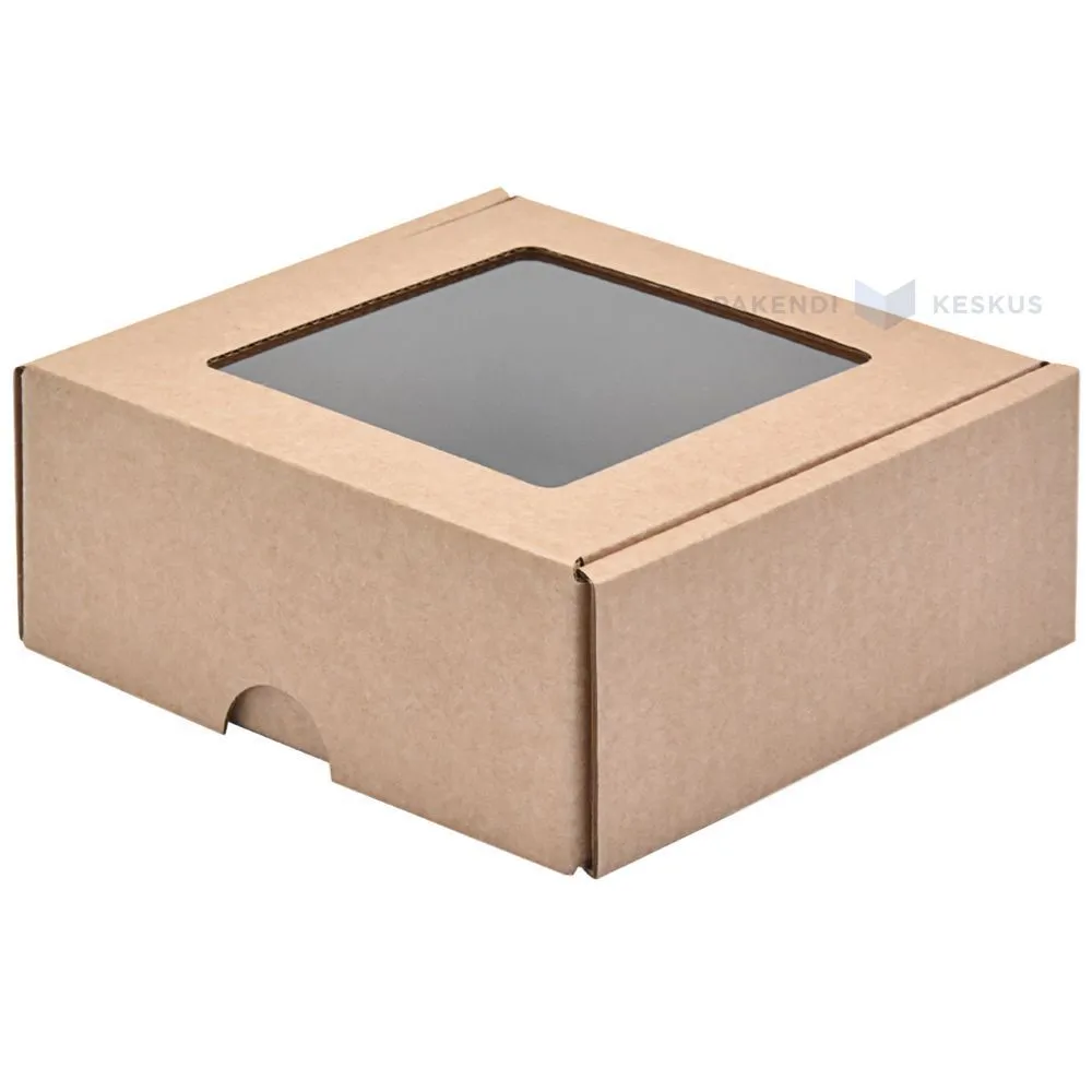 Minilainepappkarp kaanega ja aknaga 120x120x50mm