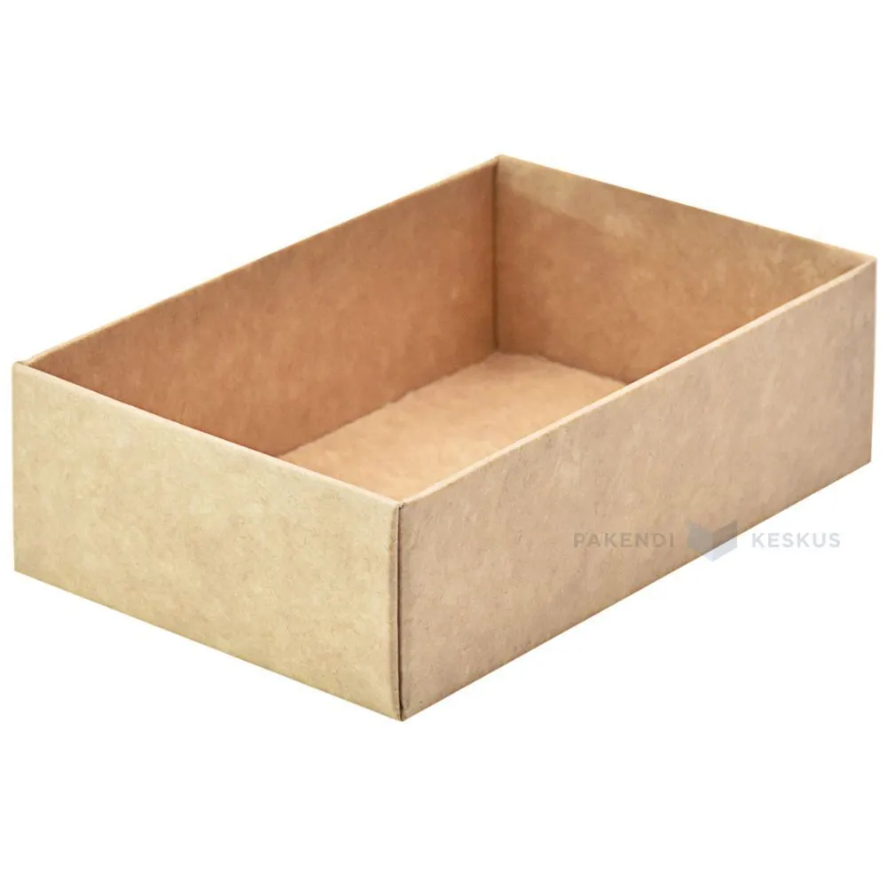 Pruun-valge kartongist PÕHI kinkekarbile 100x65x30mm