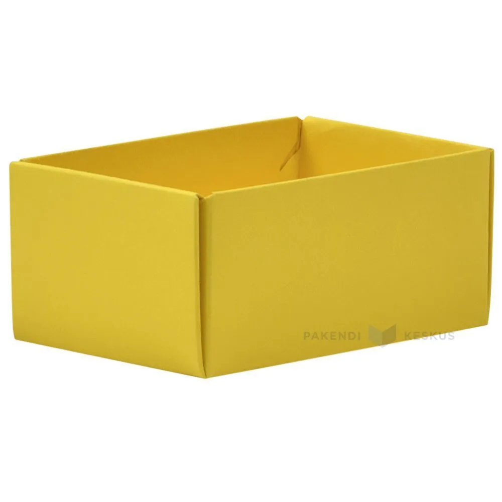 Yellow bottom for carton box 102x65x46mm S