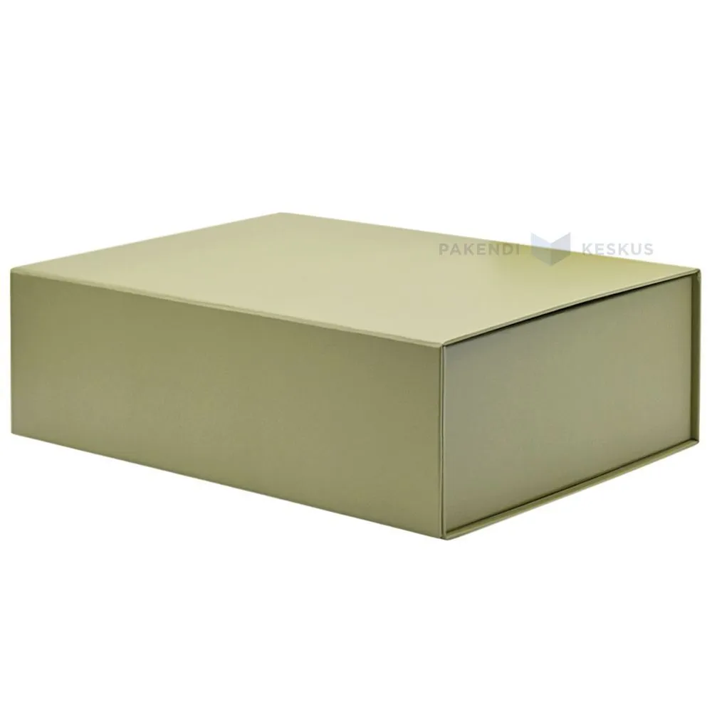 Khaki green gift box 220x180x80mm