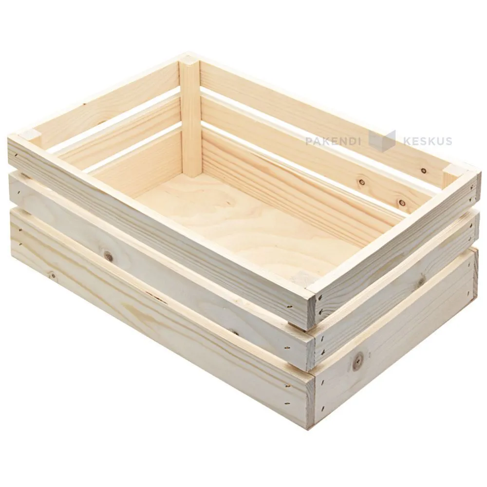 Puidust kinkekarp vineerist põhjaga 380x255x157mm
