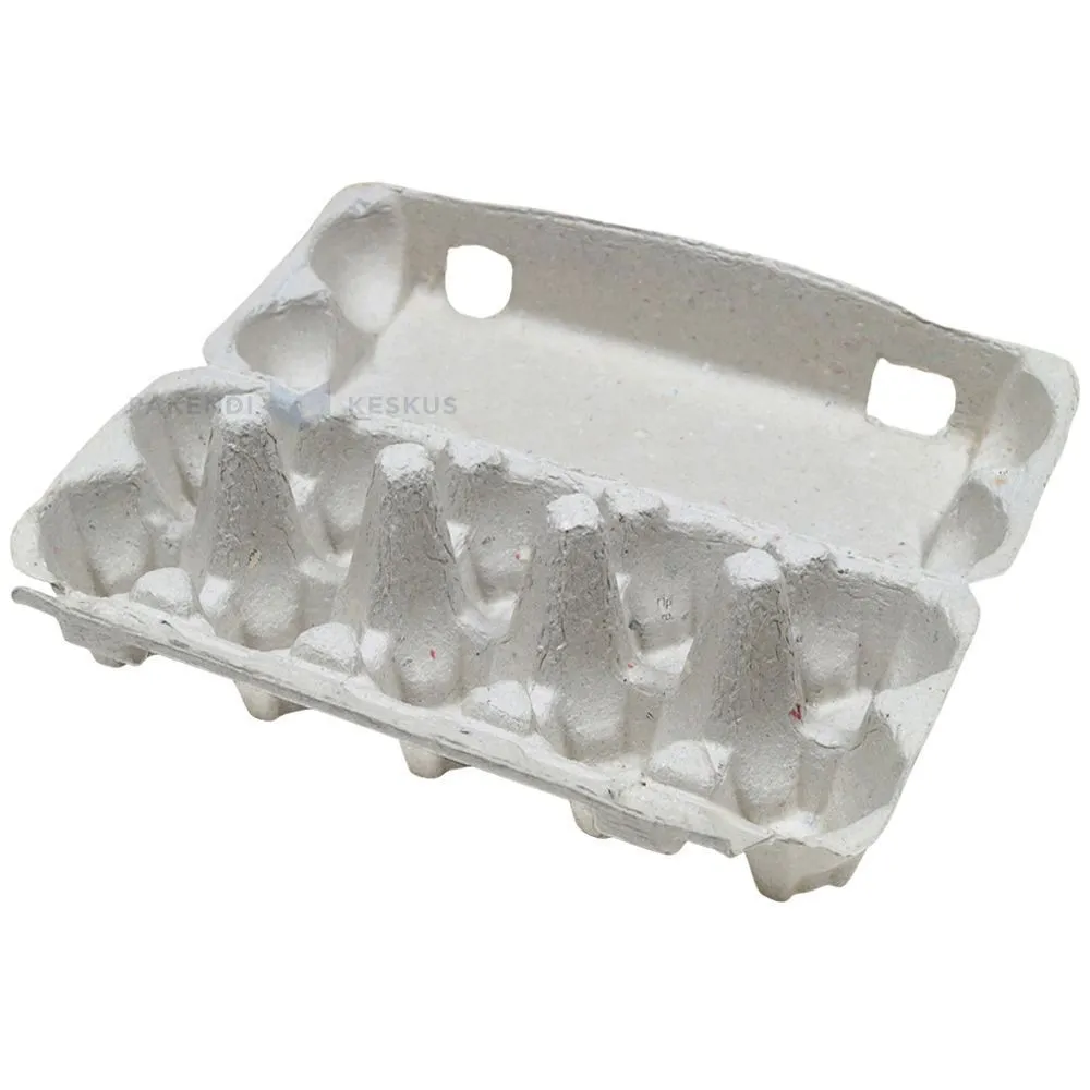 Gray egg carton for 10 eggs S M L, 50pcs/pack