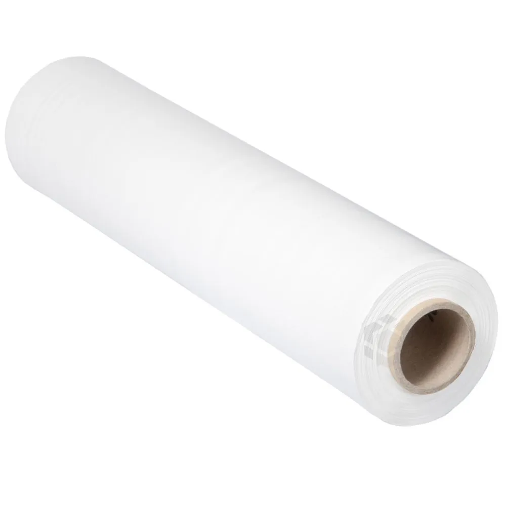 Valge käsipakkekile Stretch laiusega 50cm paksusega 20mic